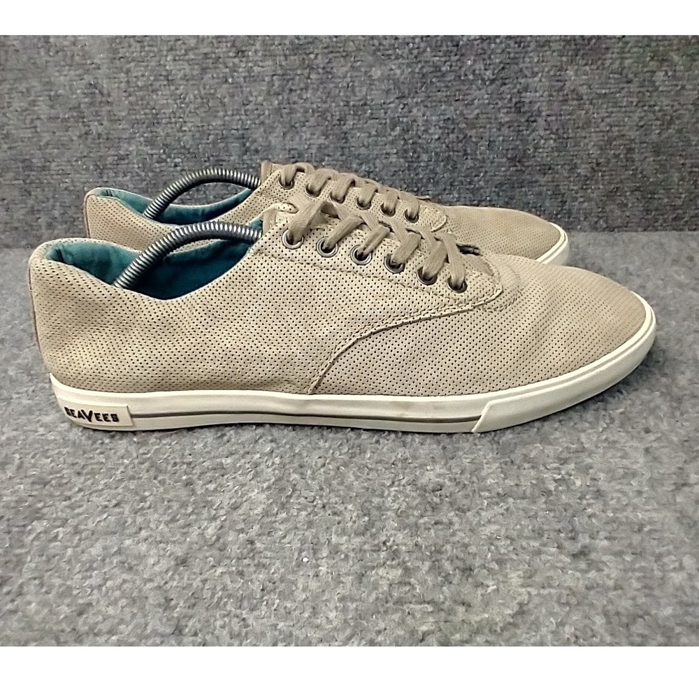 SeaVees Hermosa Sneaker Mens Size 12 Tan Perforated Suede Stitch Fix Edition